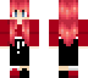 pink hair drip outfit without horns
