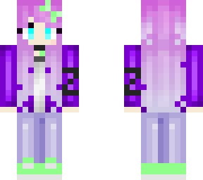 purple hair girl