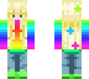 raibow girl hoodie