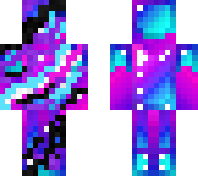 skin inspirada en galaxia no se como quedo diganme