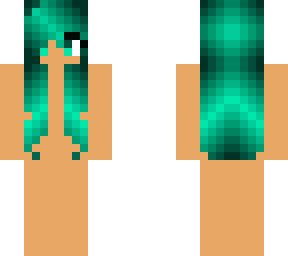 teal ombre hair base