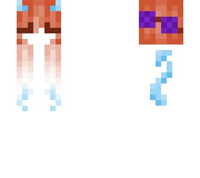 autumn hair base with icy horn demon and with a purple flower crown