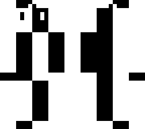 black and white person