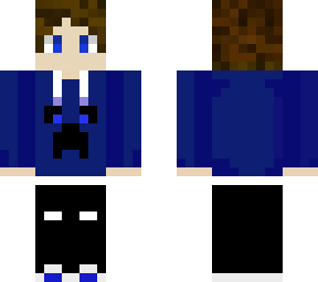 blue minecraft gamer