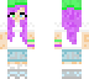 cute girl remake 2~ purple hair~ kiwi hat~