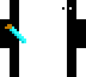 eyes are back and the sword is forwards lol
