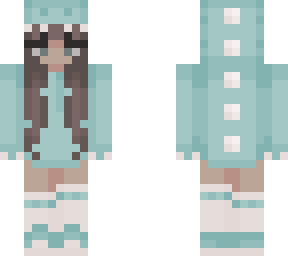 light blue dino costume
