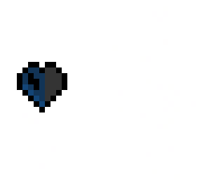 navy half hardcore heart