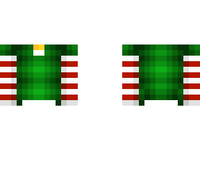 ob - elf shirt w/ candy cane sleeves