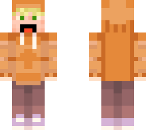 orange hoodie