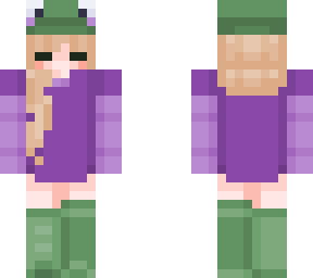 purple frog girl