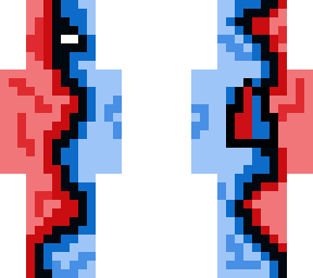red and blue