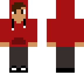 red hoodie