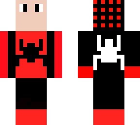 spiderman and imposter skin