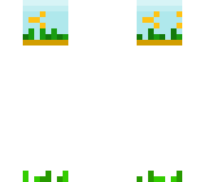terrarium head with grass feet