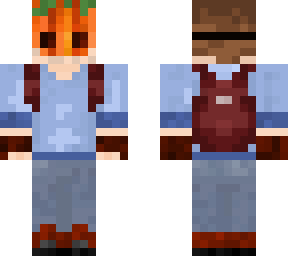 adventure boy with pumkin mask