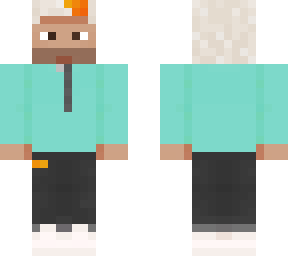 auron cubito c blanco buzo celestito / skin gruesa (cuerpo grueso