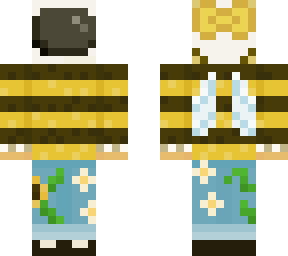 bee astronaut with flower jeans ; classic vers