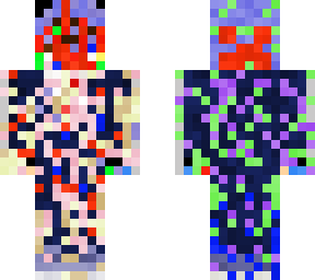 cruppted skin random colour skin