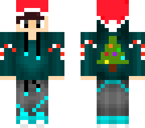 gamer boy aqua of alesatroll but in christmas
