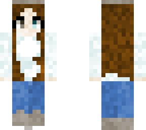 girl with cloud sweater