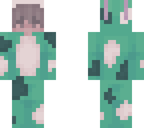green bunny onesie boy
