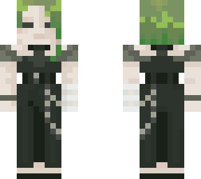 green haired girl