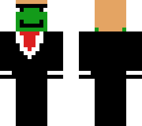 green man with tuxedo