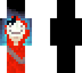me as dream(cuz i have black hair and my fav color is red so thats why)