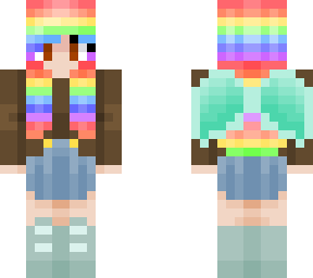 rainbow angle school girl