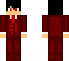 red suit with headphones