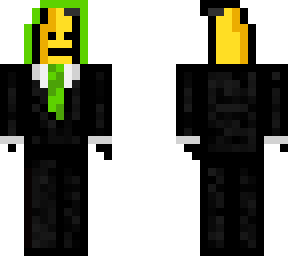 bannana man in a suit