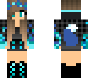 blue fire wolf girl