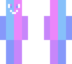 blue/pink skin