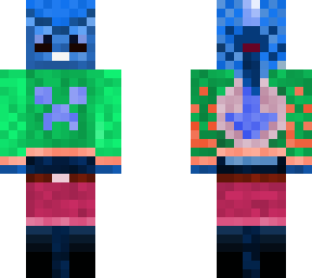 blueish greenish lady