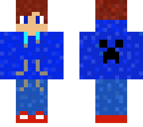 cool blue gamer boy