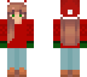 cute girl christmas skin