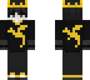 e-boy with crown and gold dragon