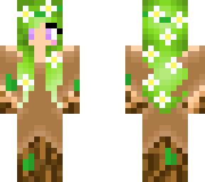 girl in a tree trunk