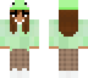 girl with frog hat