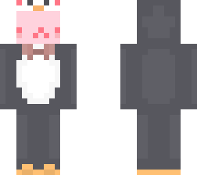 kaylie's pastel pink satan penguin onesie