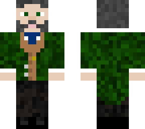 old man in green suit