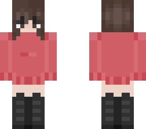 red sweater girl