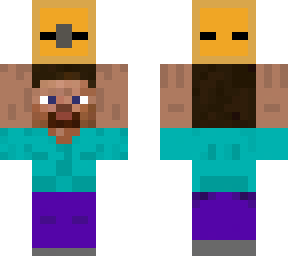 steve holding chest