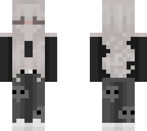y2k skull pant egirl, winter by sctyy edit back hair