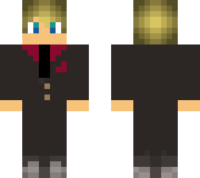 blonde guy burgundy suit