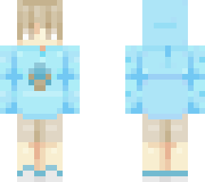 blue hoodie