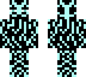 bright turquoise enderman