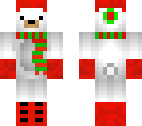 christmas polar bear