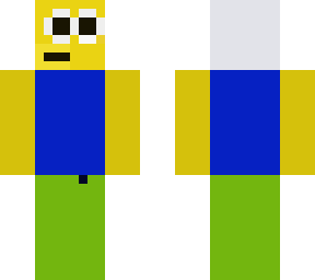 custom roblox noob skin with glasses and hair